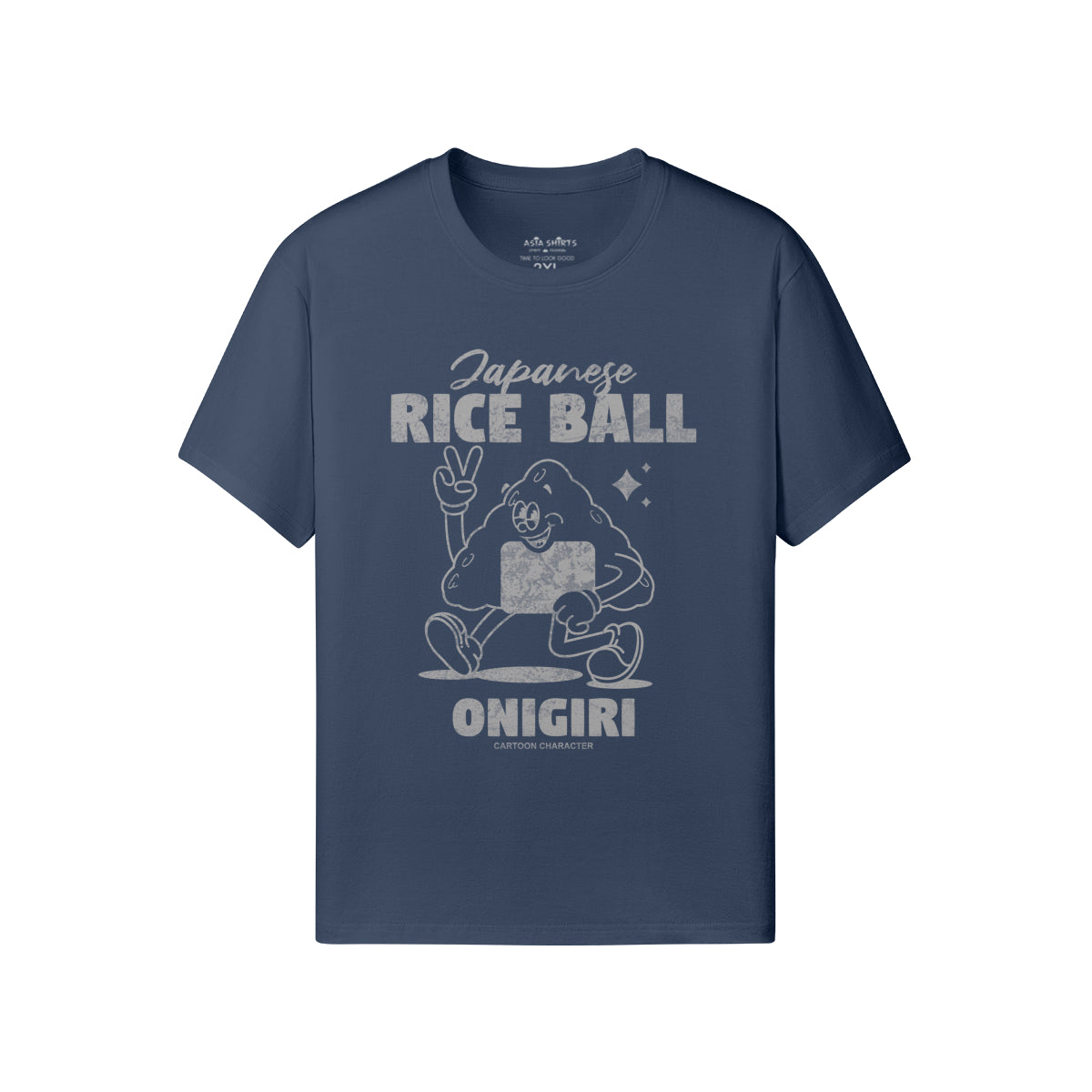 Print T-Shirt Japanese Rice Ball ONIGIRI-ASIA-Shirts