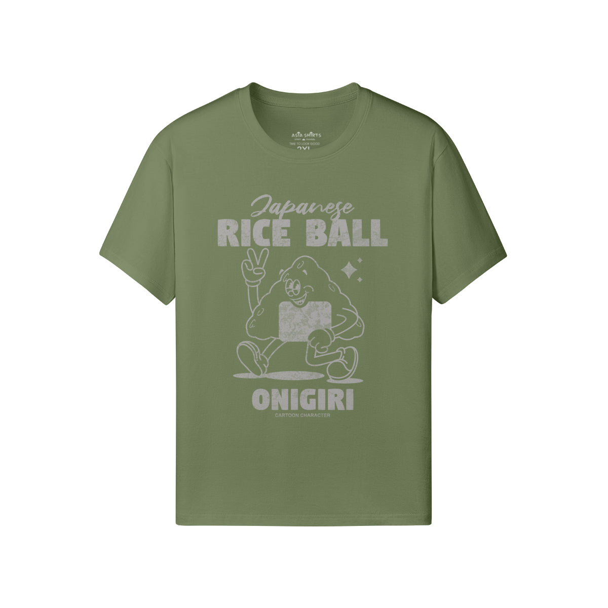 Print T-Shirt Japanese Rice Ball ONIGIRI-ASIA-Shirts