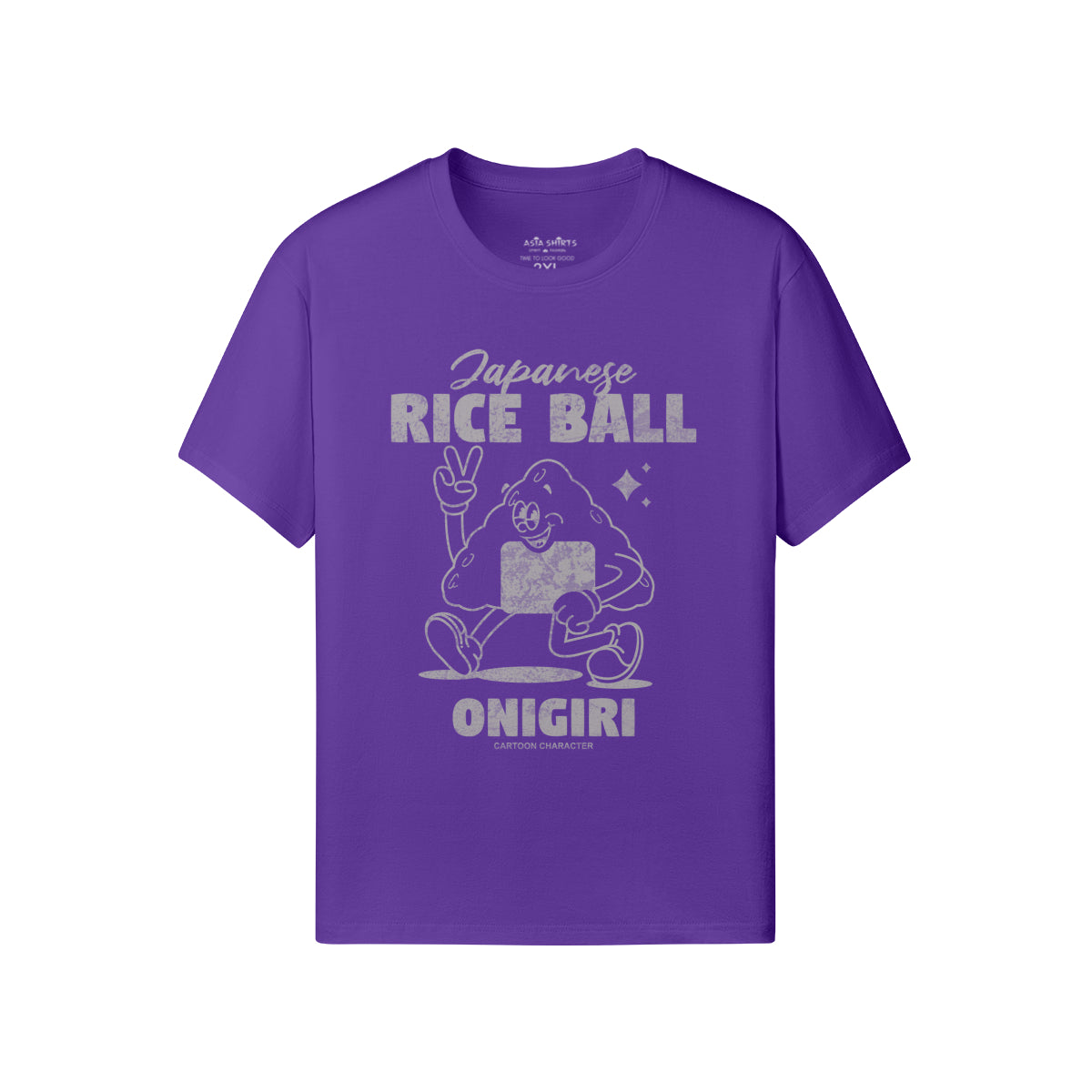 Print T-Shirt Japanese Rice Ball ONIGIRI-ASIA-Shirts