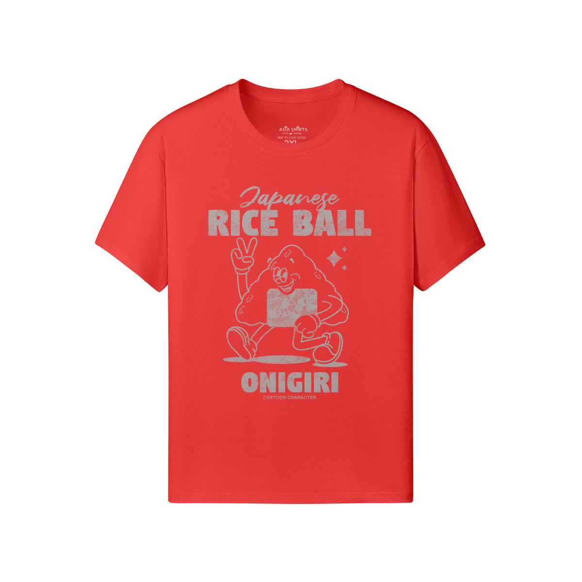 Print T-Shirt Japanese Rice Ball ONIGIRI-ASIA-Shirts