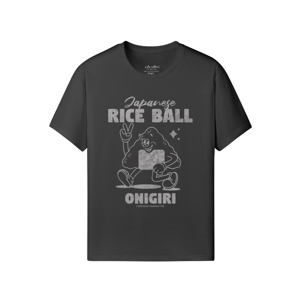 Print T-Shirt Japanese Rice Ball ONIGIRI-ASIA-Shirts