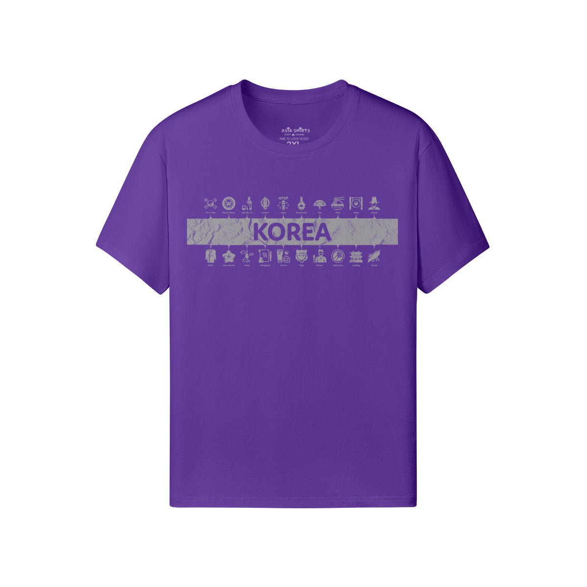 Print T-Shirt Korea-ASIA-Shirts