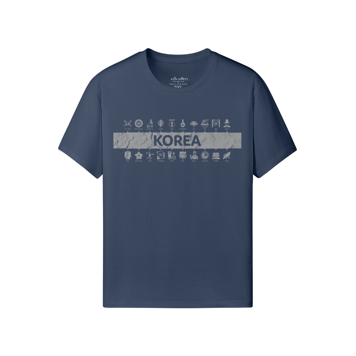 Print T-Shirt Korea-ASIA-Shirts