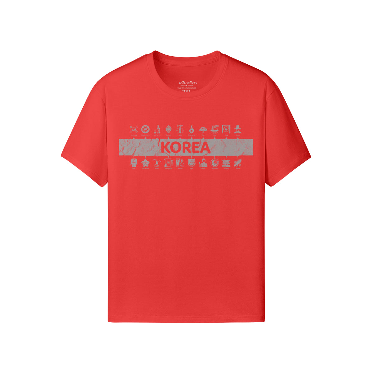 Print T-Shirt Korea-ASIA-Shirts
