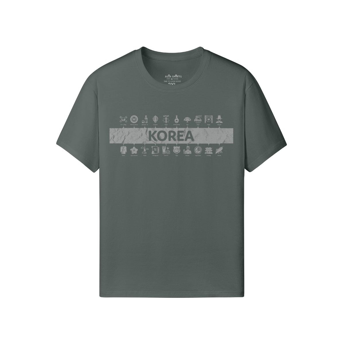 Print T-Shirt Korea-ASIA-Shirts