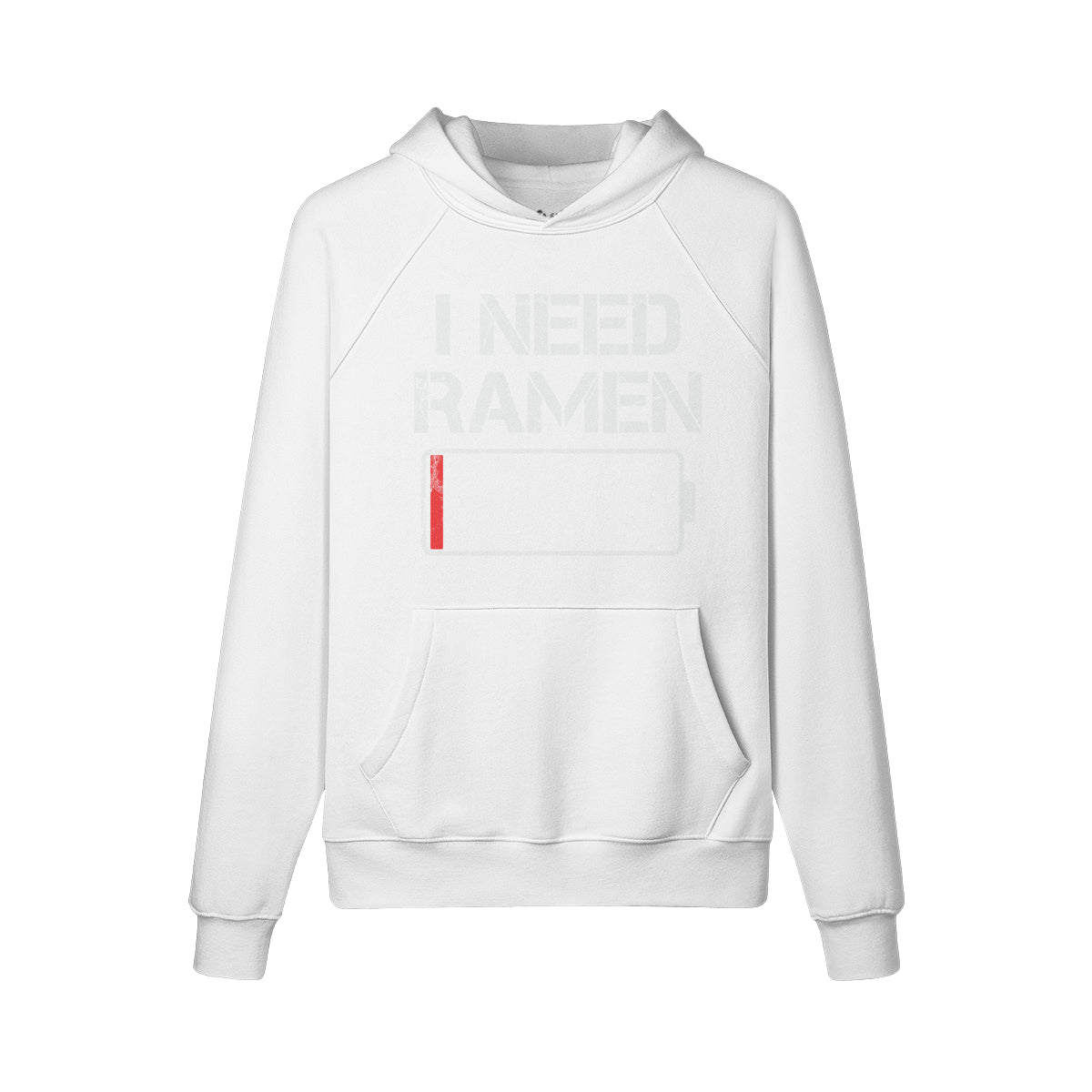 Kuscheliger Hoodie Innenseite mit Sweatfleece I need RAMEN-ASIA-Shirts