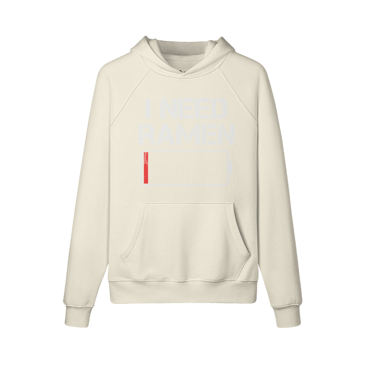 Kuscheliger Hoodie Innenseite mit Sweatfleece I need RAMEN-ASIA-Shirts