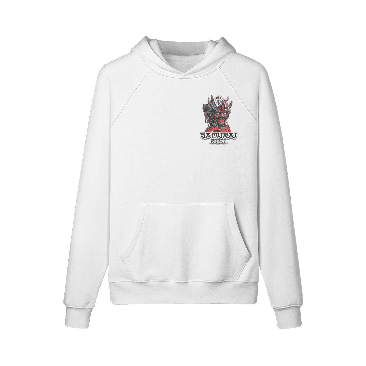 Kuscheliger Hoodie mit Samurai print-ASIA-Shirts