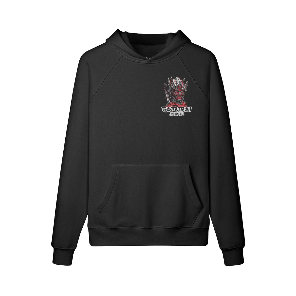 Kuscheliger Hoodie mit Samurai print-ASIA-Shirts