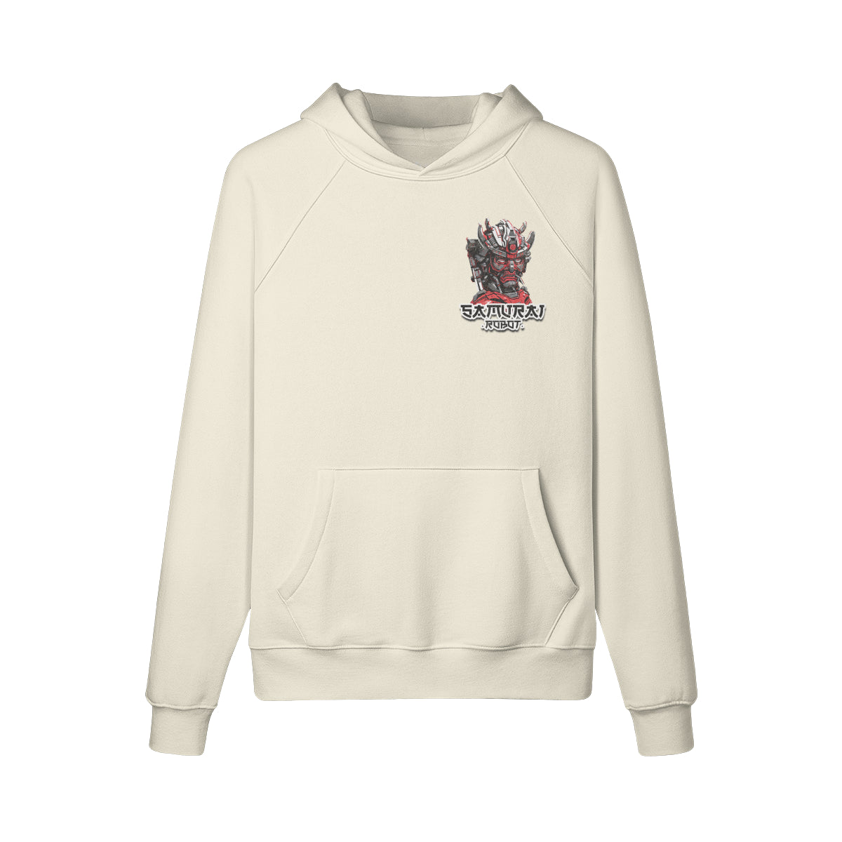 Kuscheliger Hoodie mit Samurai print-ASIA-Shirts