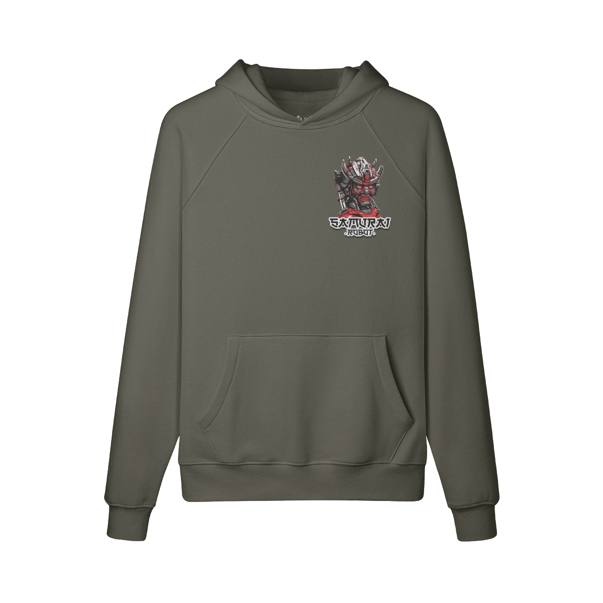 Kuscheliger Hoodie mit Samurai print-ASIA-Shirts