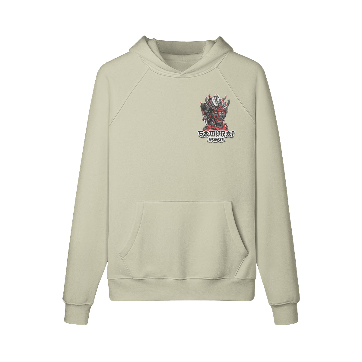Kuscheliger Hoodie mit Samurai print-ASIA-Shirts