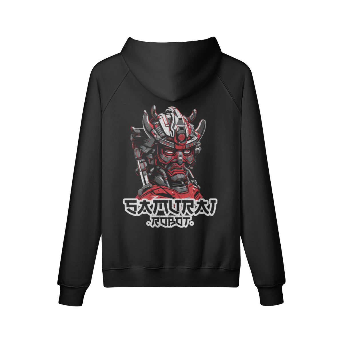 Kuscheliger Hoodie mit Samurai print-ASIA-Shirts