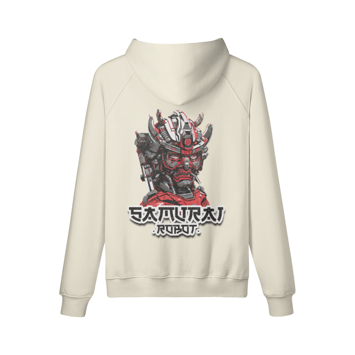 Kuscheliger Hoodie mit Samurai print-ASIA-Shirts