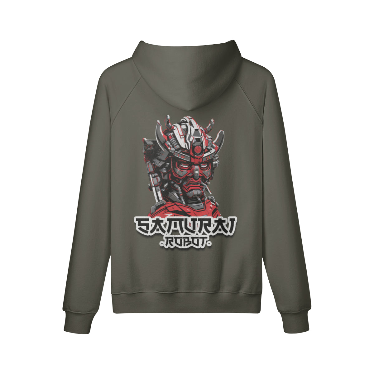Kuscheliger Hoodie mit Samurai print-ASIA-Shirts
