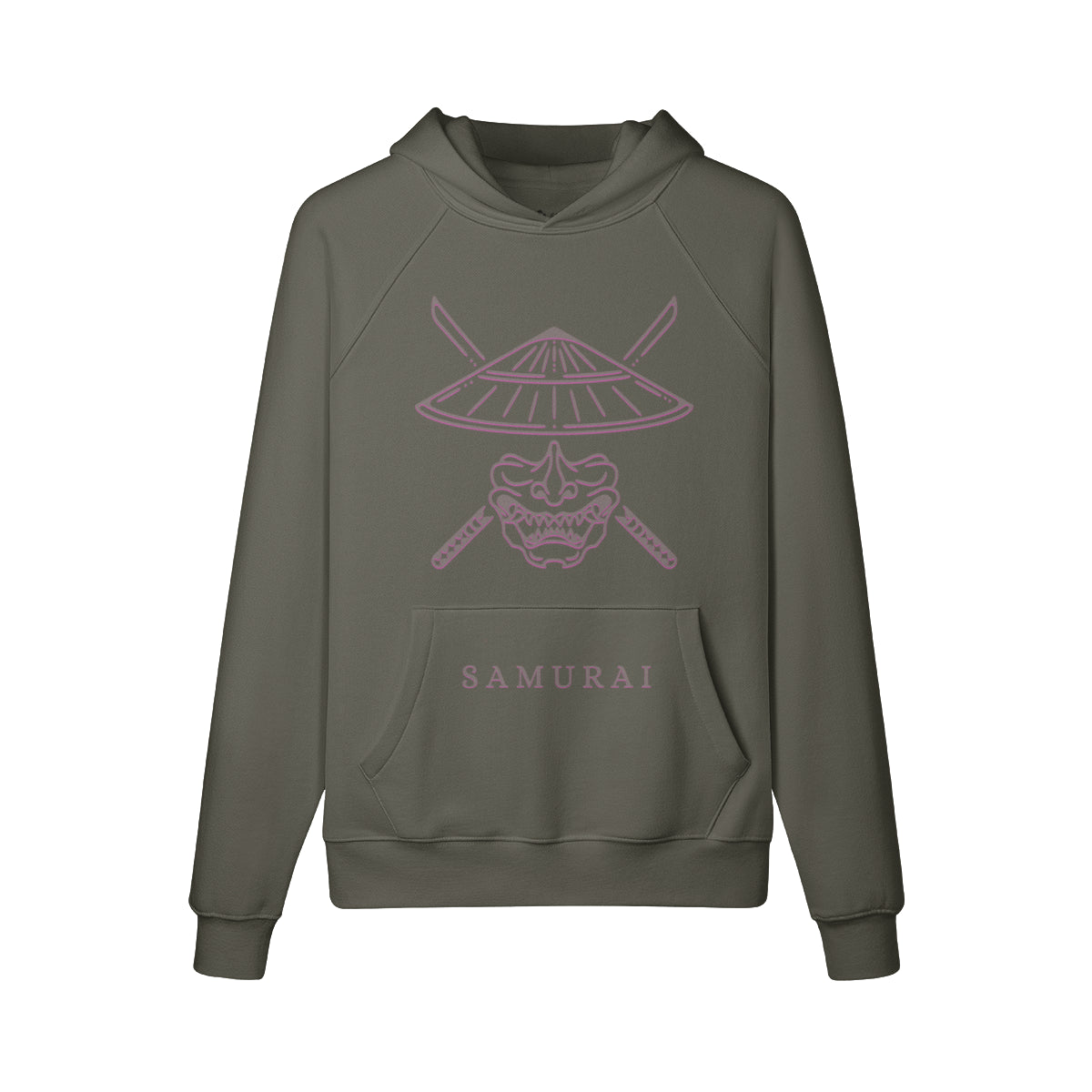 Kuscheliger Hoodie Innenseite mit Sweatfleece Samurai-ASIA-Shirts