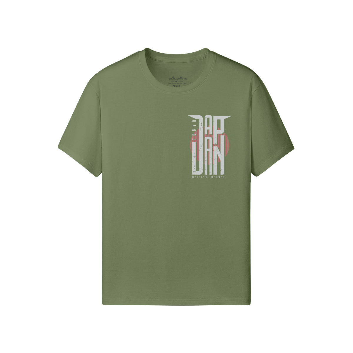 Print T-Shirt Vorder und Rückseite Japan Design-ASIA-Shirts