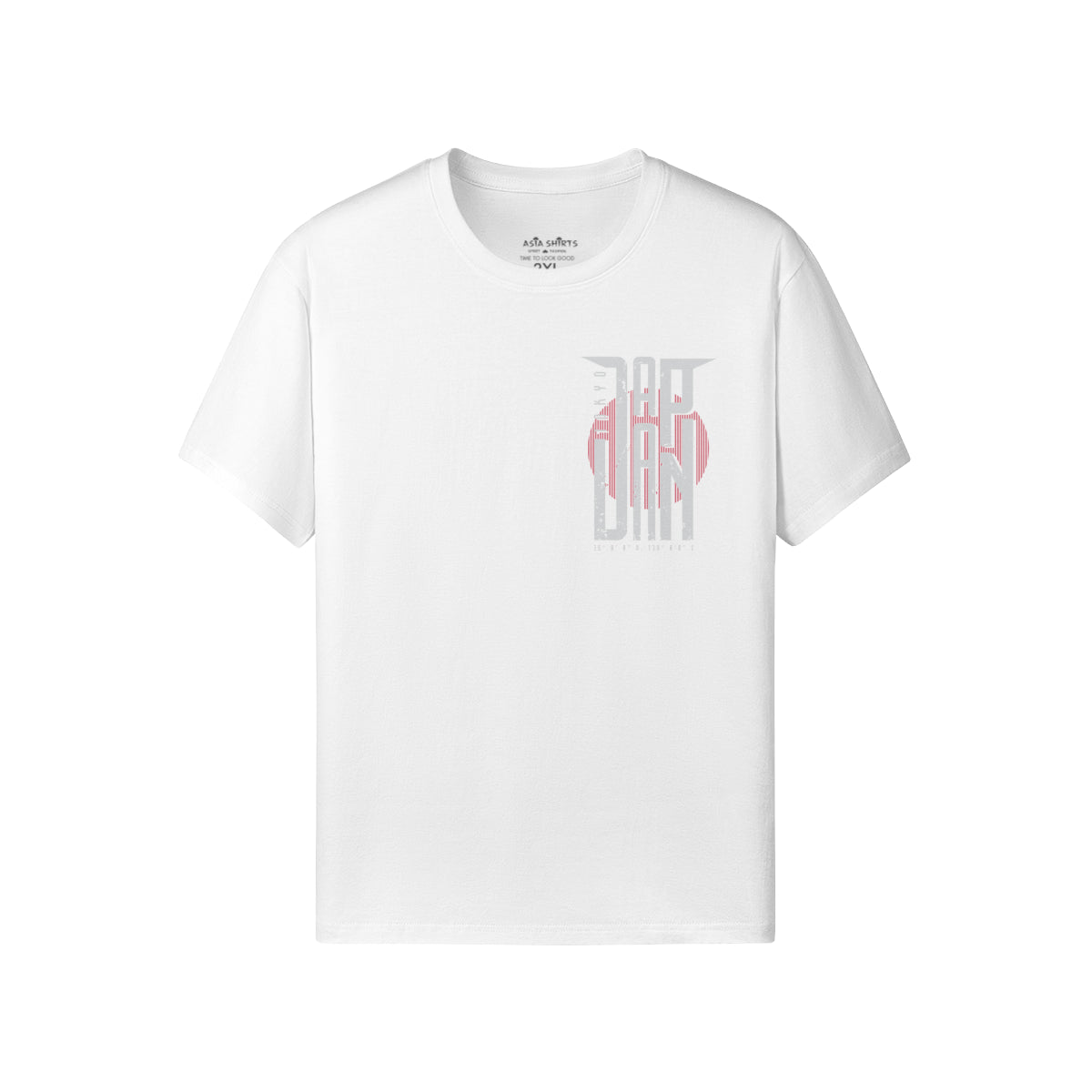 Print T-Shirt Vorder und Rückseite Japan Design-ASIA-Shirts