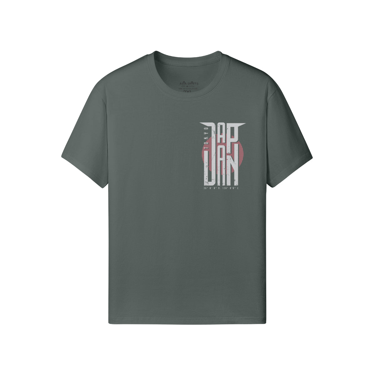 Print T-Shirt Vorder und Rückseite Japan Design-ASIA-Shirts