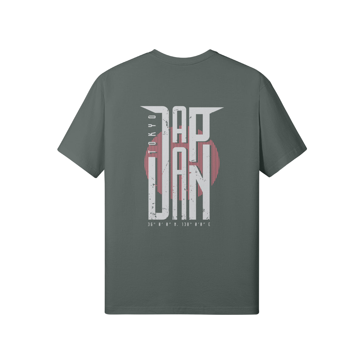 Print T-Shirt Vorder und Rückseite Japan Design-ASIA-Shirts