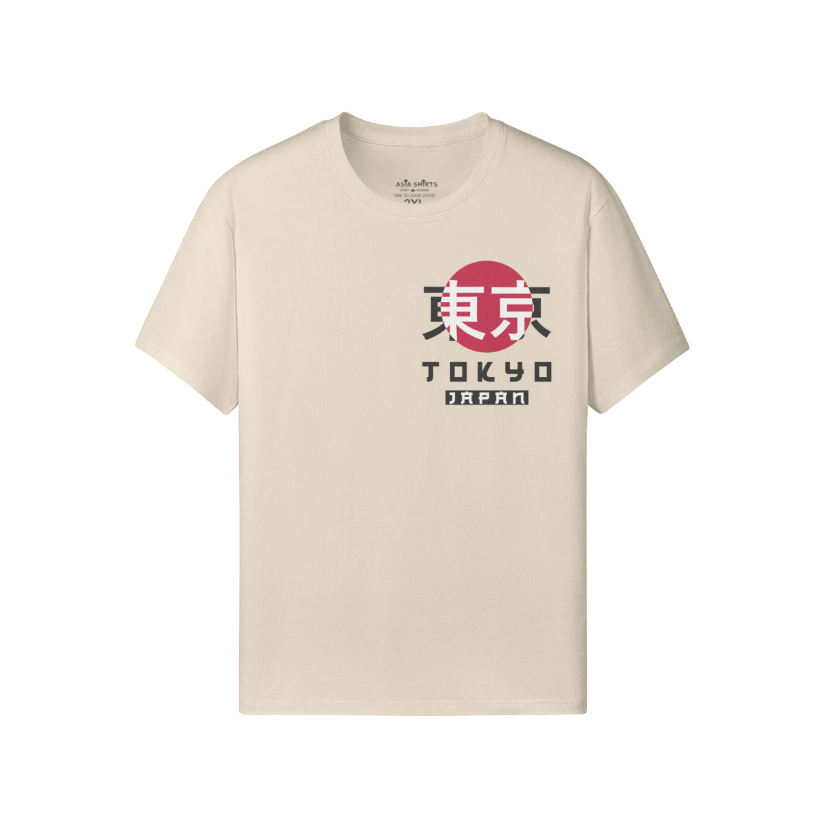 Print T-Shirt Vorder und Rückseite Japan Design-ASIA-Shirts