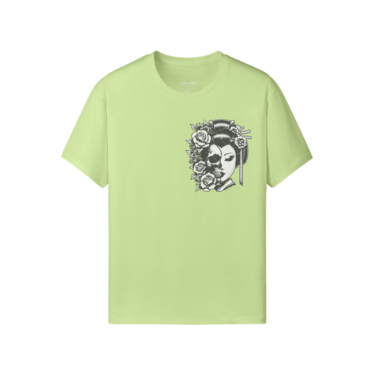 Print T-Shirt Japan Geisha Vorder und Rückseite-ASIA-Shirts