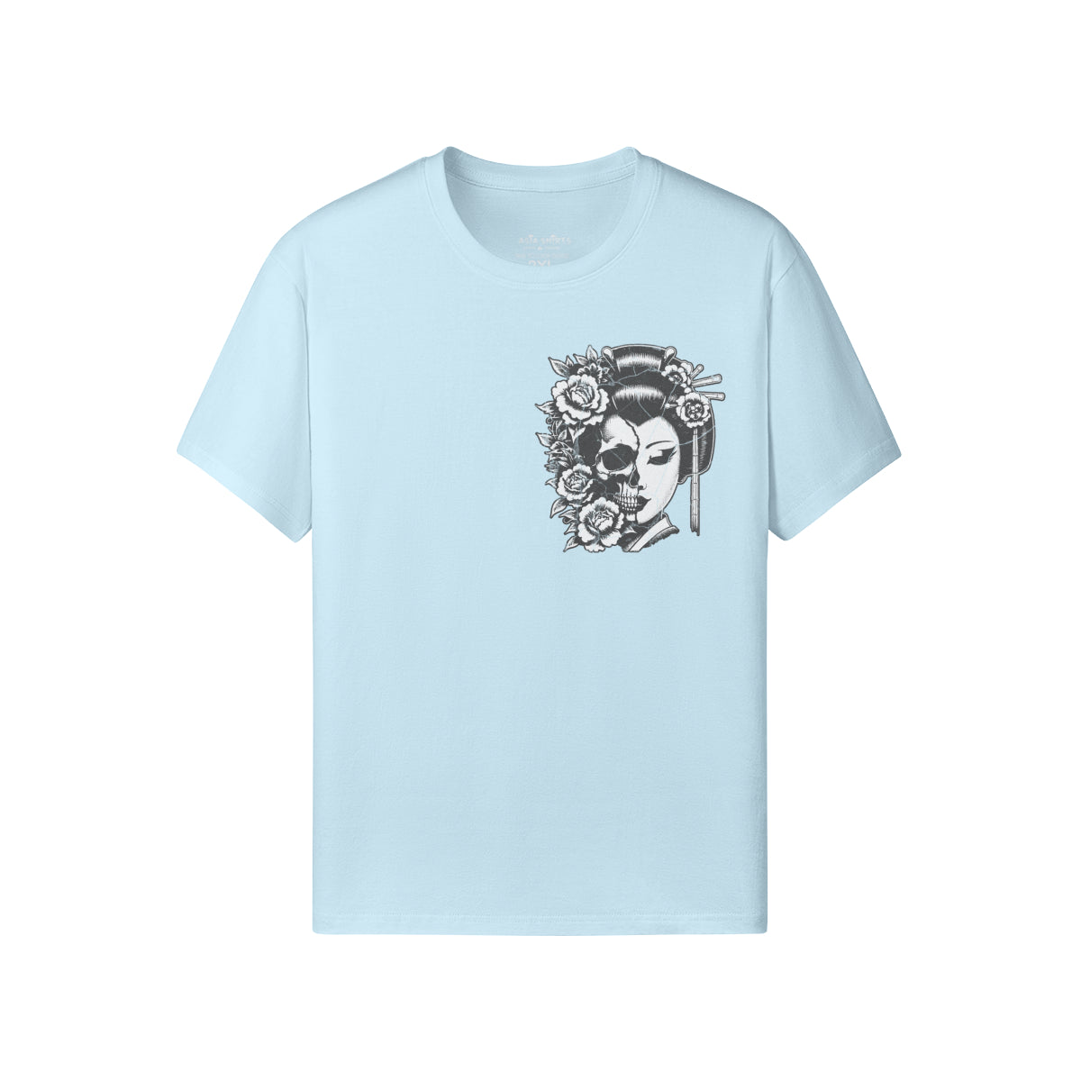 Print T-Shirt Japan Geisha Vorder und Rückseite-ASIA-Shirts