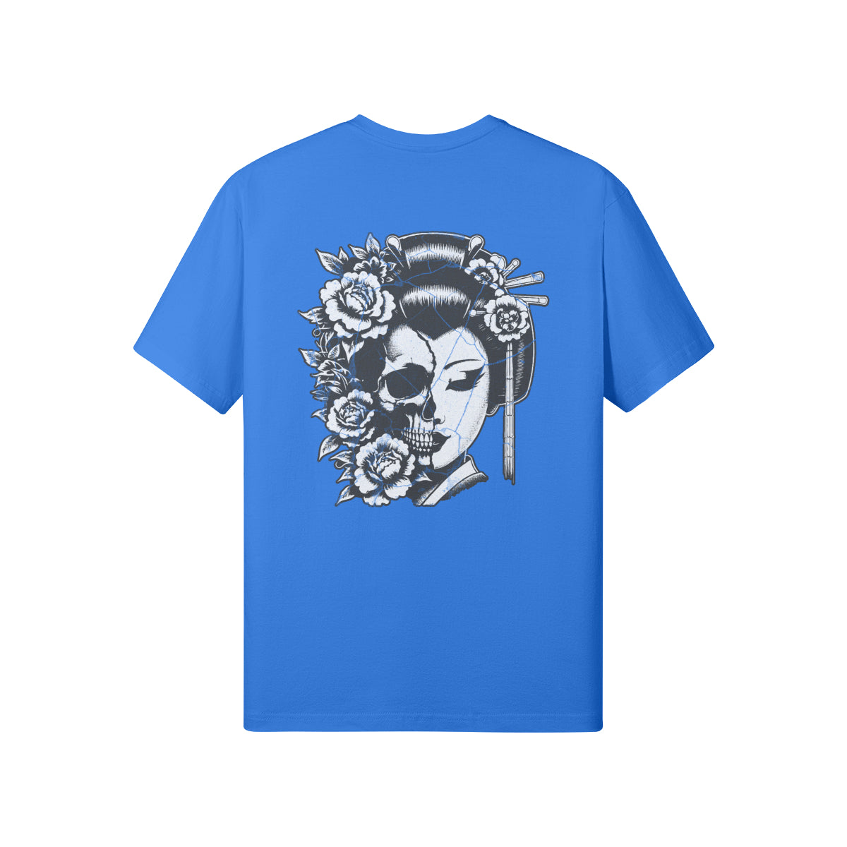 Print T-Shirt Japan Geisha Vorder und Rückseite-ASIA-Shirts