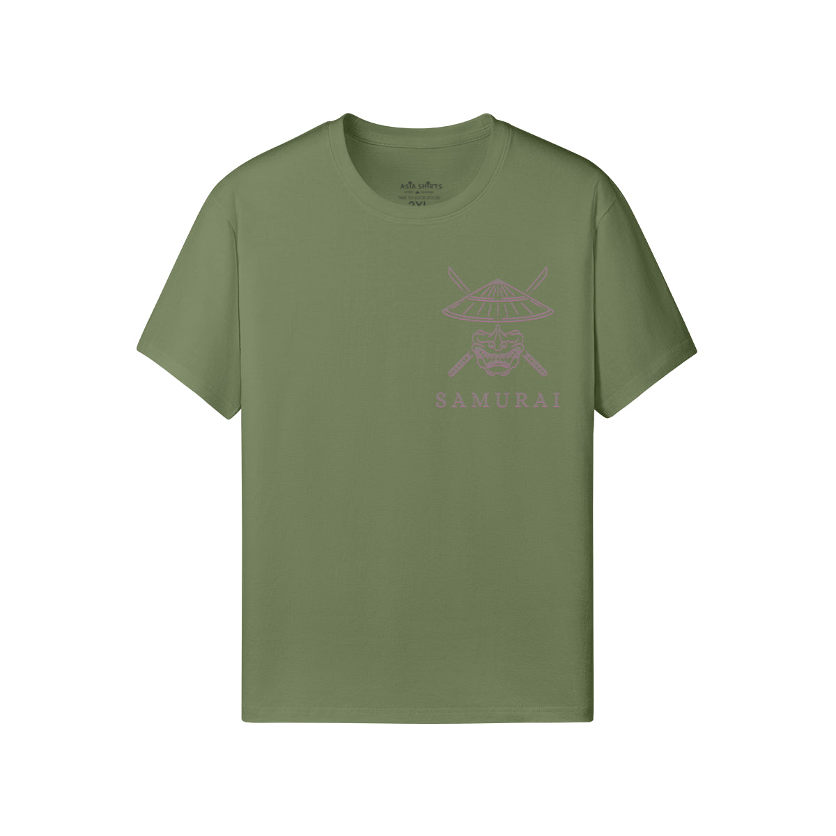 Print T-Shirt Samurai Vorder und Rückseite Design-ASIA-Shirts