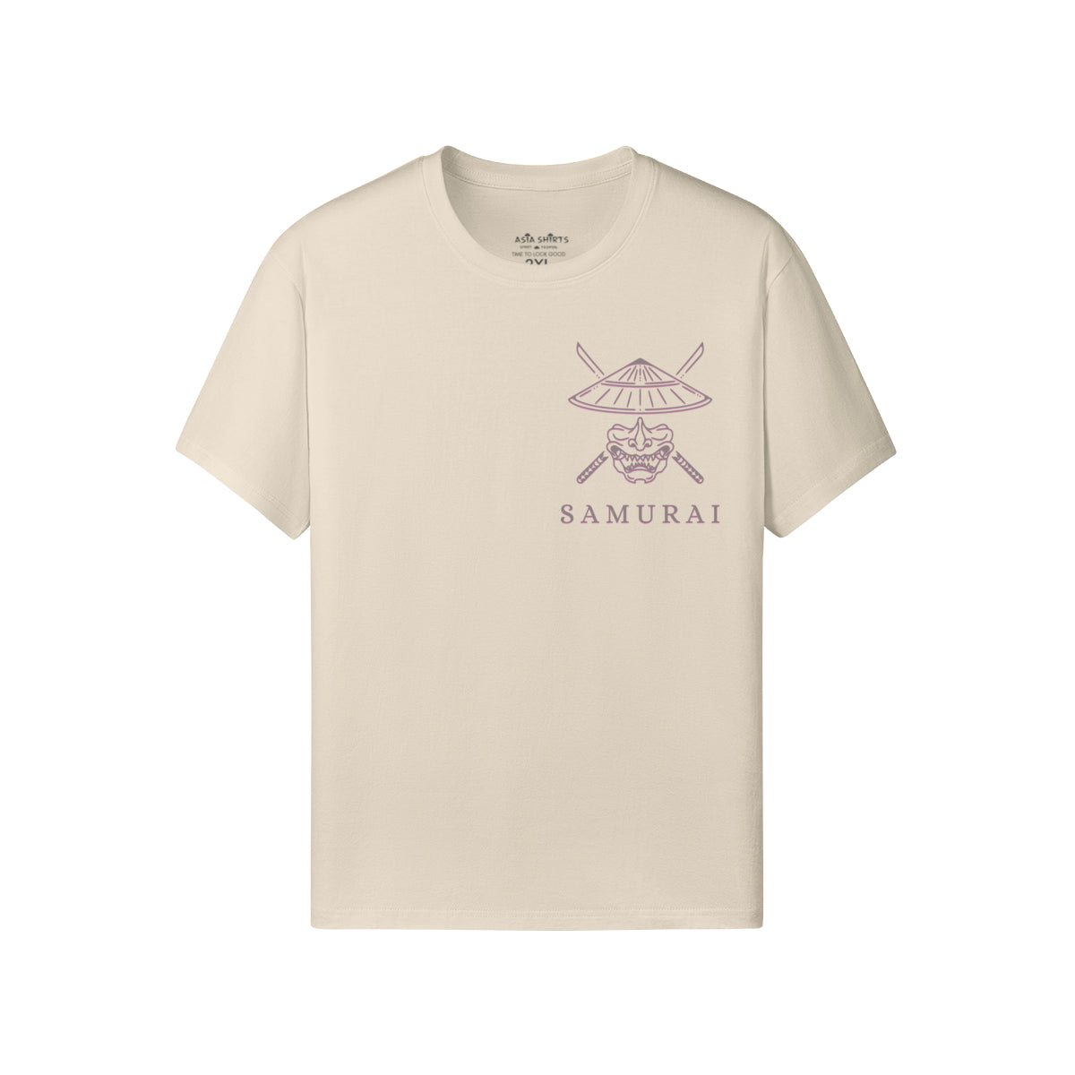Print T-Shirt Samurai Vorder und Rückseite Design-ASIA-Shirts