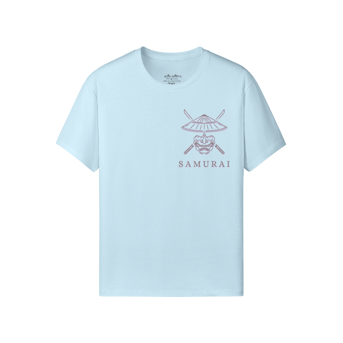 Print T-Shirt Samurai Vorder und Rückseite Design-ASIA-Shirts