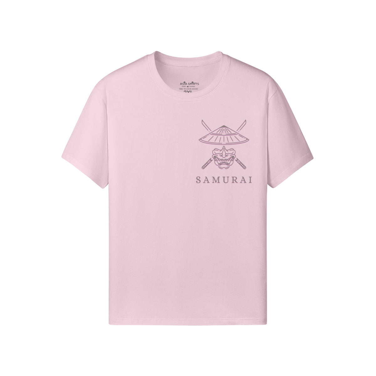 Print T-Shirt Samurai Vorder und Rückseite Design-ASIA-Shirts
