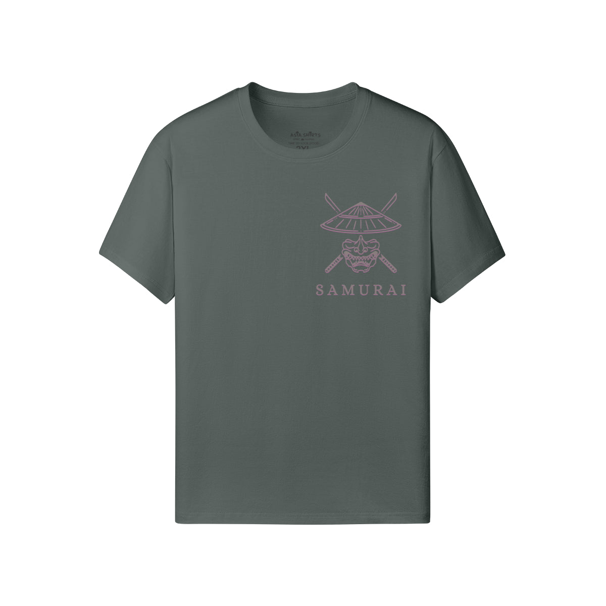 Print T-Shirt Samurai Vorder und Rückseite Design-ASIA-Shirts