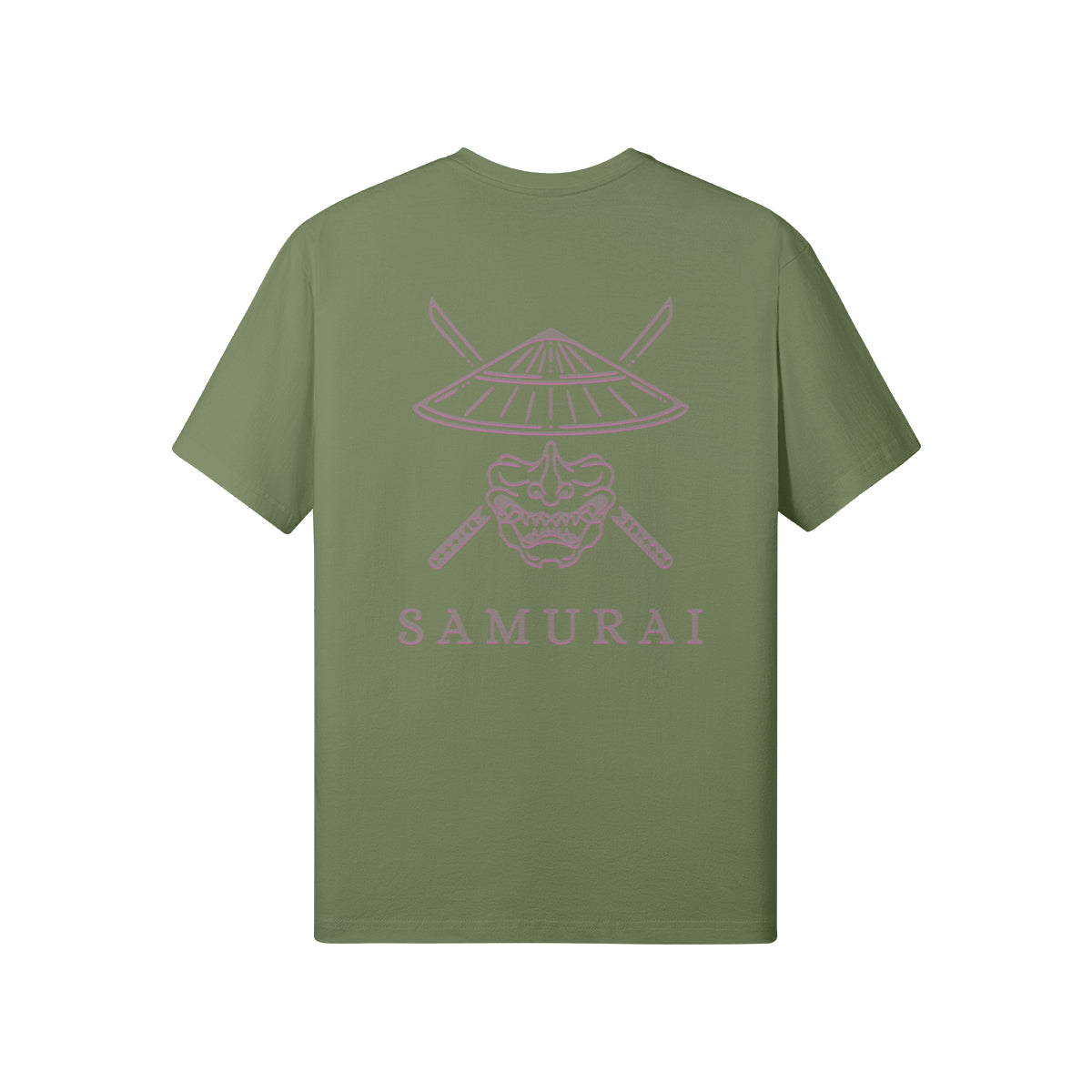 Print T-Shirt Samurai Vorder und Rückseite Design-ASIA-Shirts