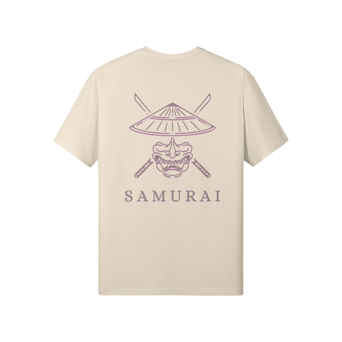 Print T-Shirt Samurai Vorder und Rückseite Design-ASIA-Shirts