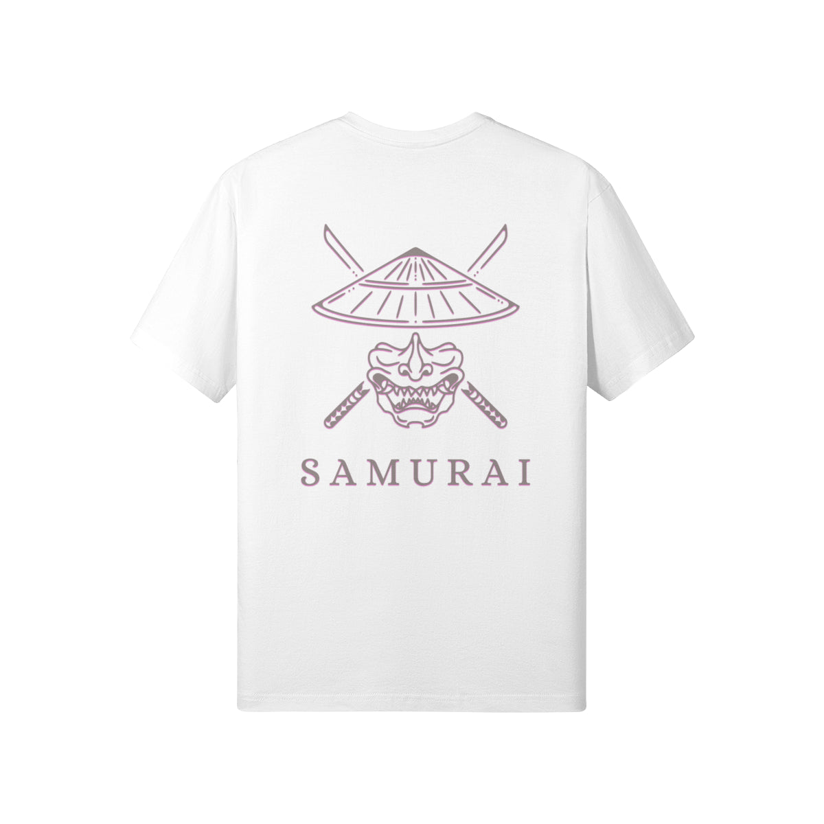 Print T-Shirt Samurai Vorder und Rückseite Design-ASIA-Shirts