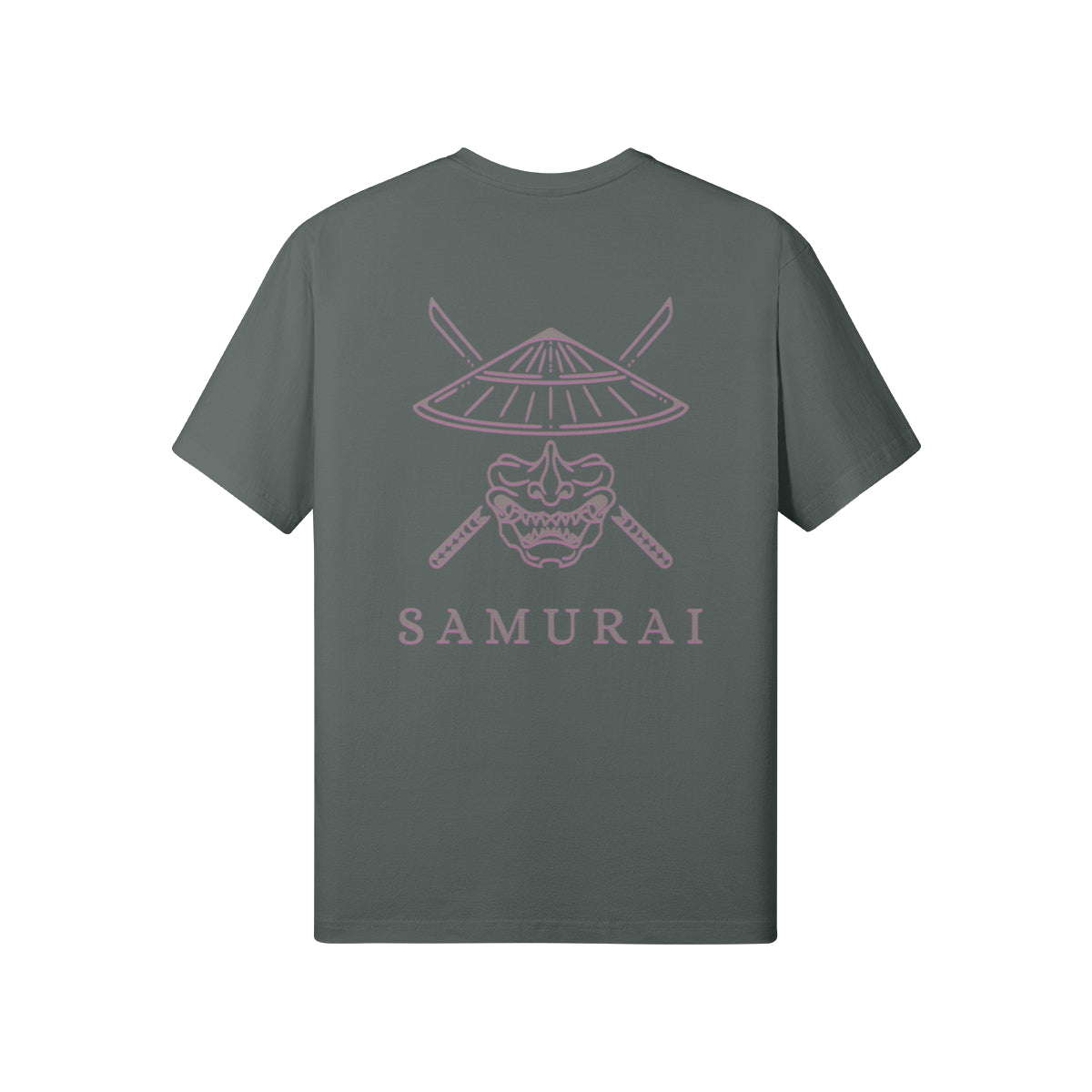 Print T-Shirt Samurai Vorder und Rückseite Design-ASIA-Shirts