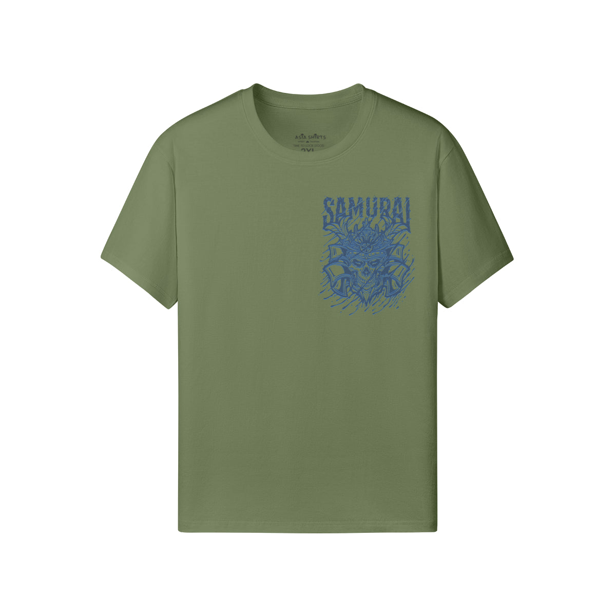 Print T-Shirt Samurai Vorder und Rückseite Design-ASIA-Shirts