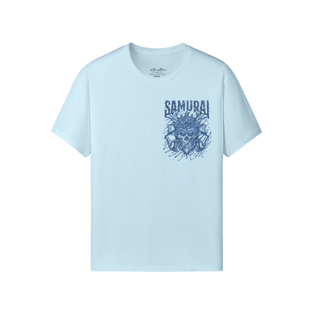 Print T-Shirt Samurai Vorder und Rückseite Design-ASIA-Shirts