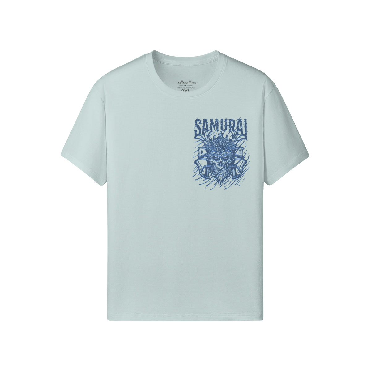 Print T-Shirt Samurai Vorder und Rückseite Design-ASIA-Shirts