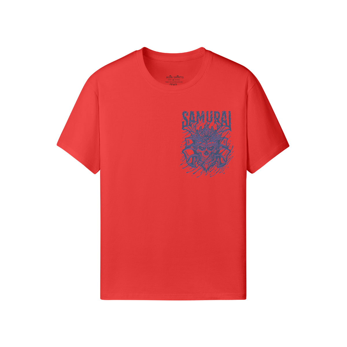 Print T-Shirt Samurai Vorder und Rückseite Design-ASIA-Shirts