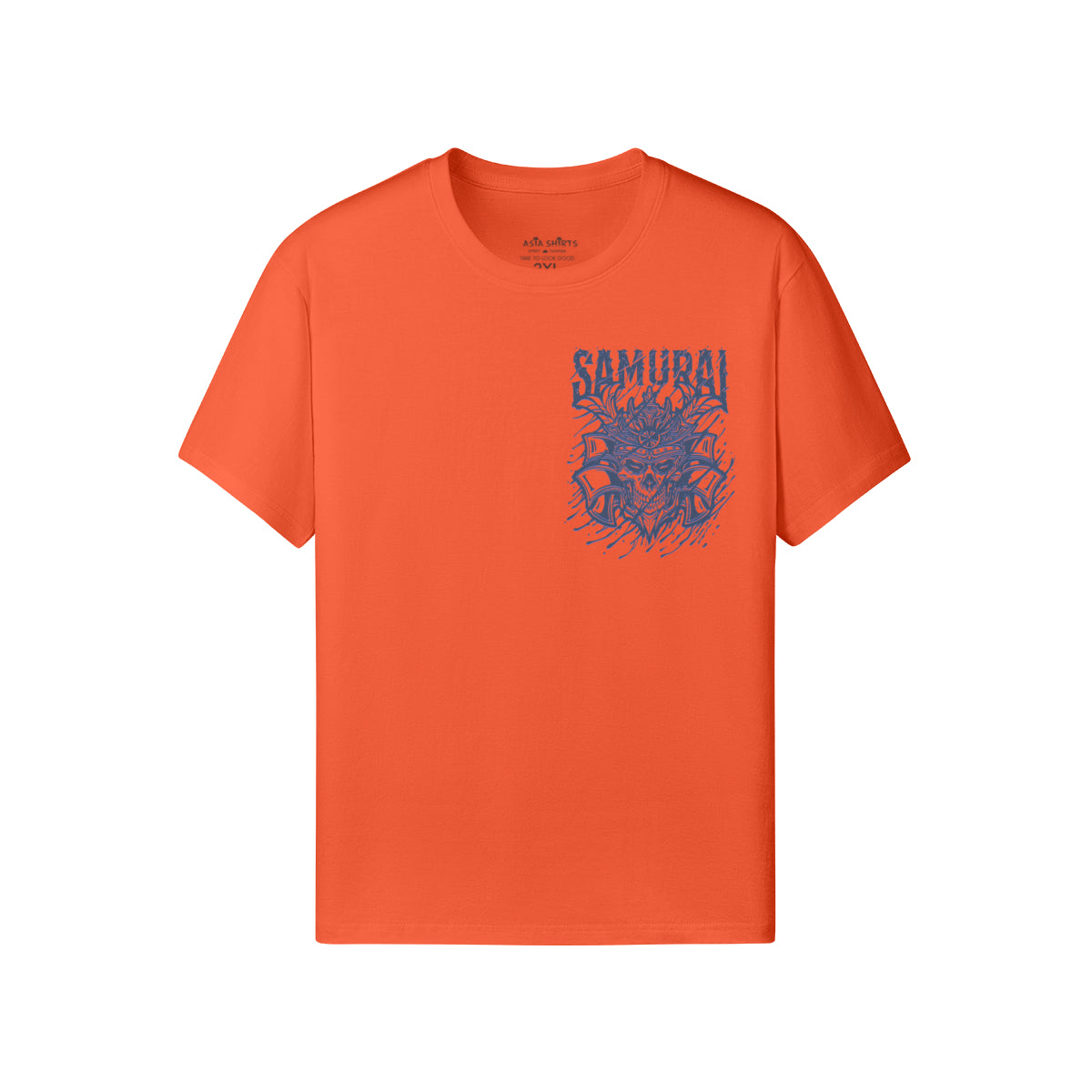 Print T-Shirt Samurai Vorder und Rückseite Design-ASIA-Shirts