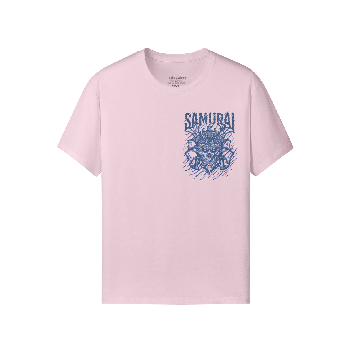 Print T-Shirt Samurai Vorder und Rückseite Design-ASIA-Shirts