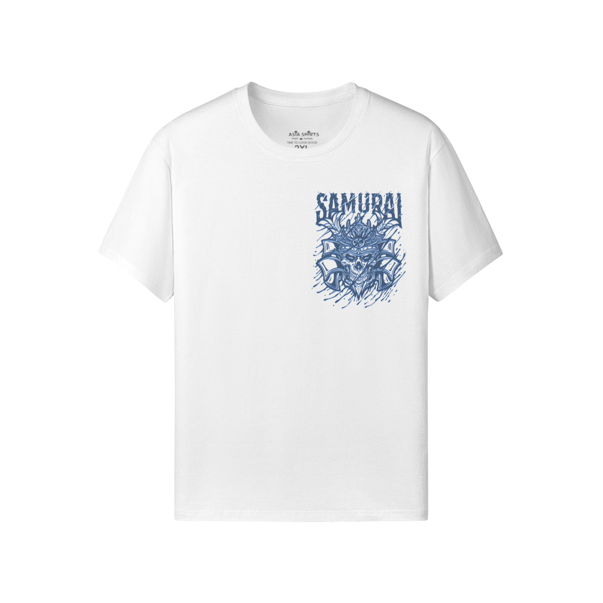 Print T-Shirt Samurai Vorder und Rückseite Design-ASIA-Shirts
