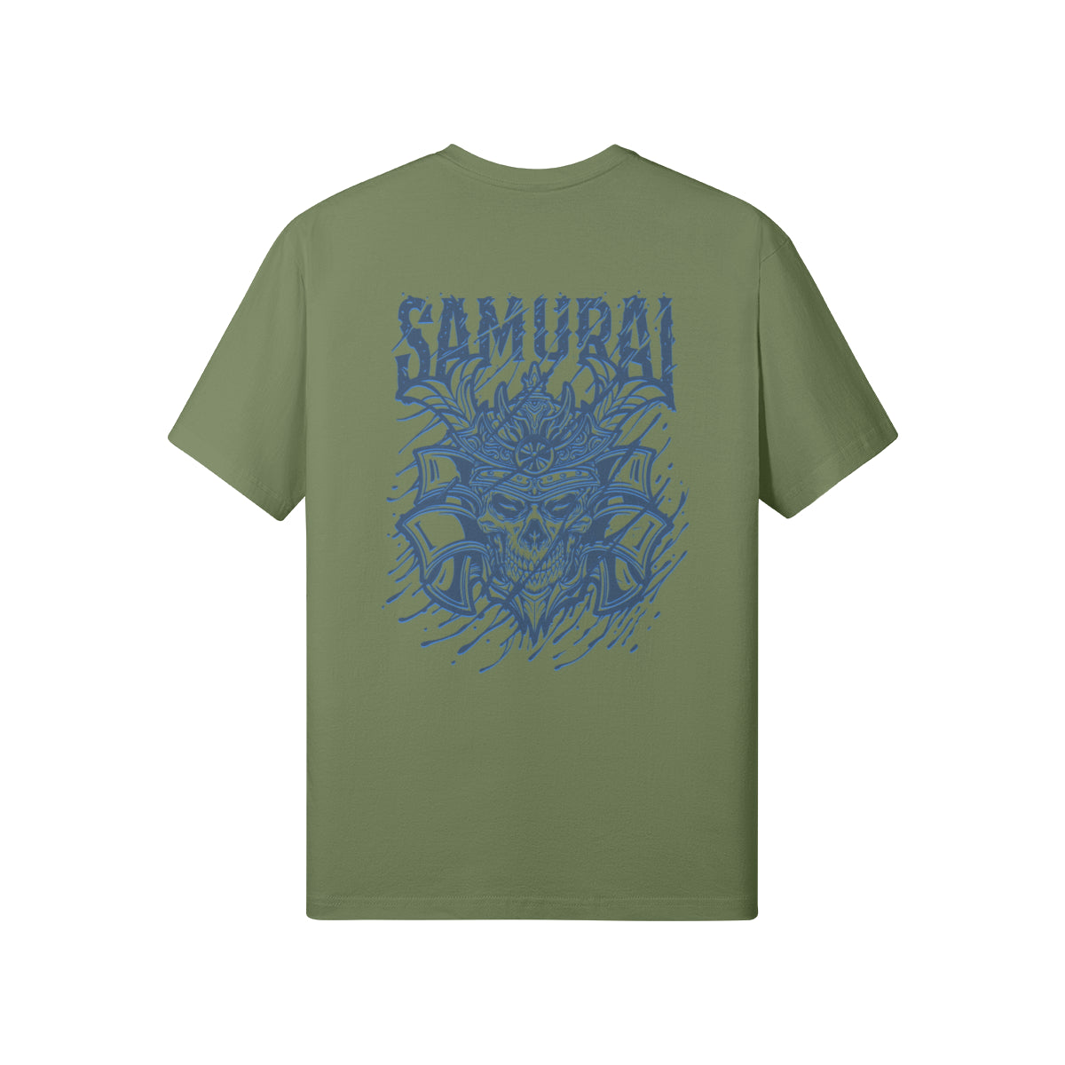 Print T-Shirt Samurai Vorder und Rückseite Design-ASIA-Shirts