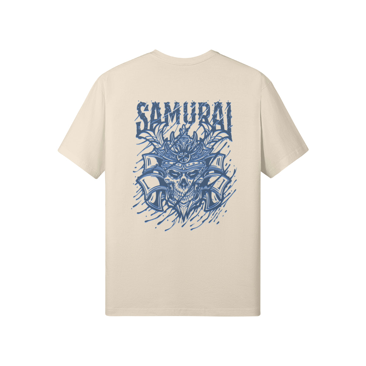 Print T-Shirt Samurai Vorder und Rückseite Design-ASIA-Shirts