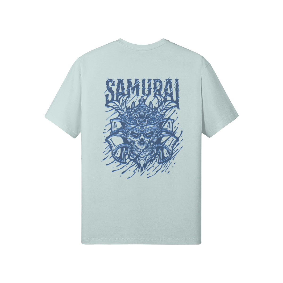 Print T-Shirt Samurai Vorder und Rückseite Design-ASIA-Shirts