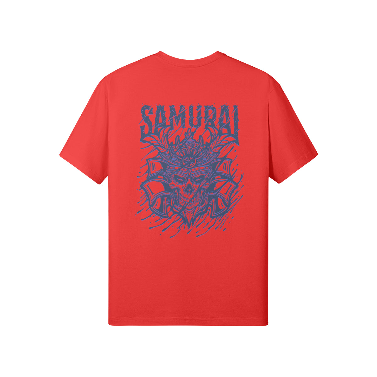 Print T-Shirt Samurai Vorder und Rückseite Design-ASIA-Shirts