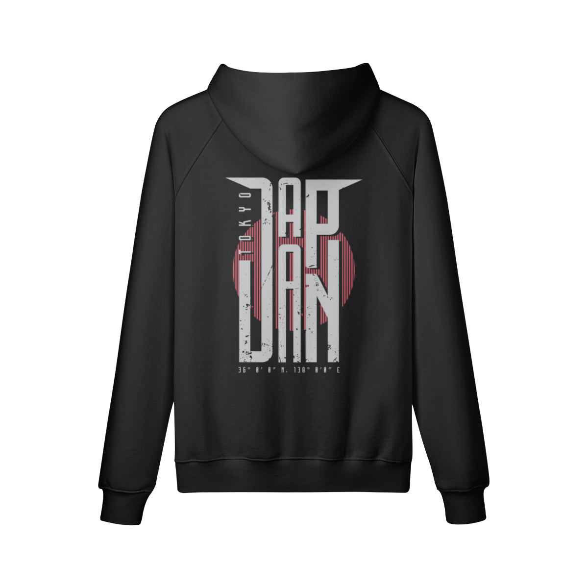 Kuscheliger Hoodie Innenseite mit Sweatfleece mit Japan print-ASIA-Shirts