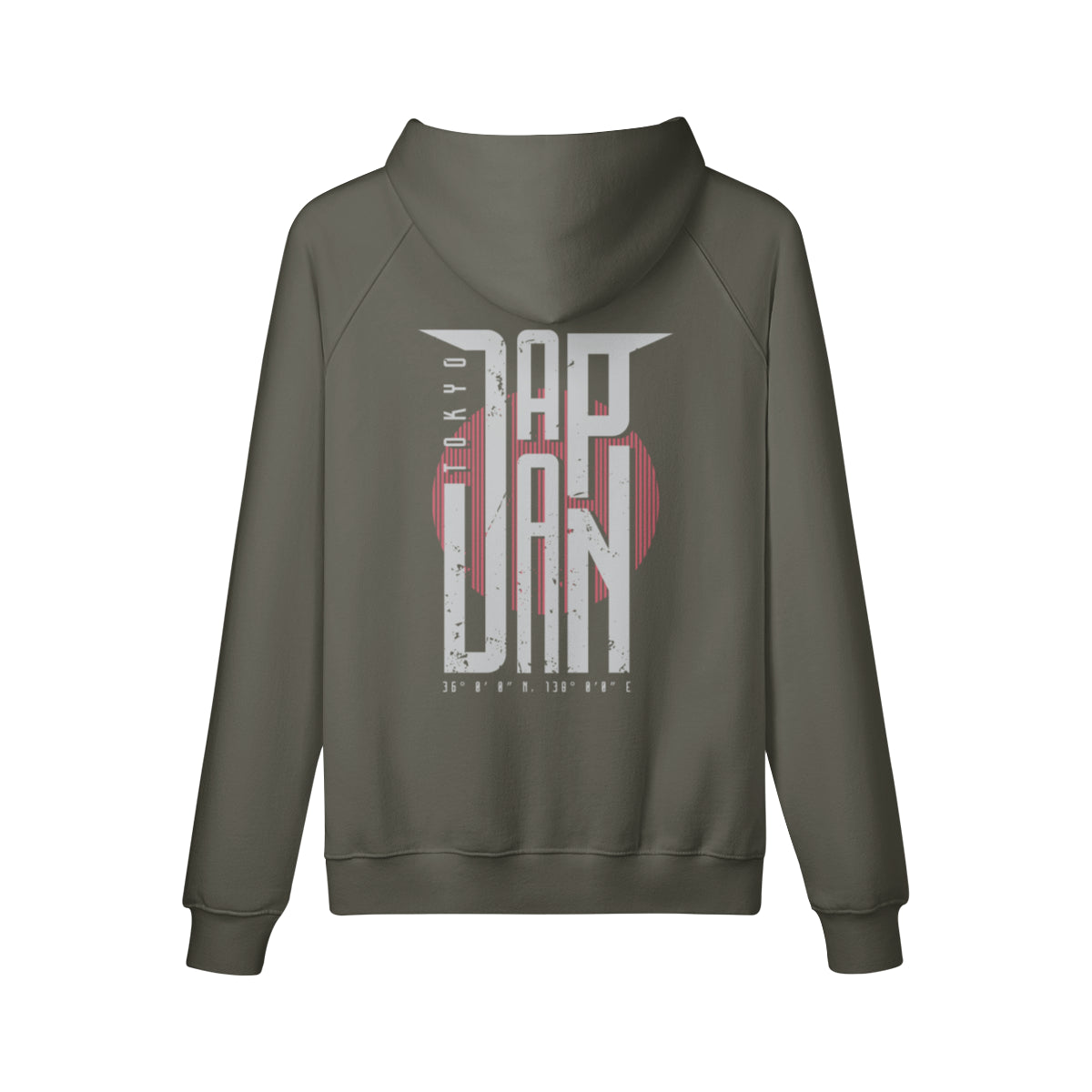 Kuscheliger Hoodie Innenseite mit Sweatfleece mit Japan print-ASIA-Shirts